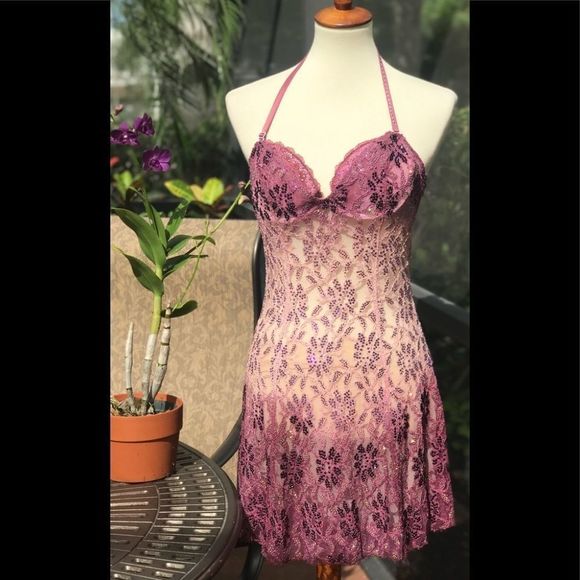 !SEE VIDEO! CLAUDIO MILANO SWAROVSKI CRYSTAL DRESS